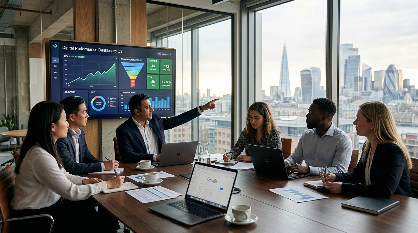 Digital Marketing Performance team strategy session